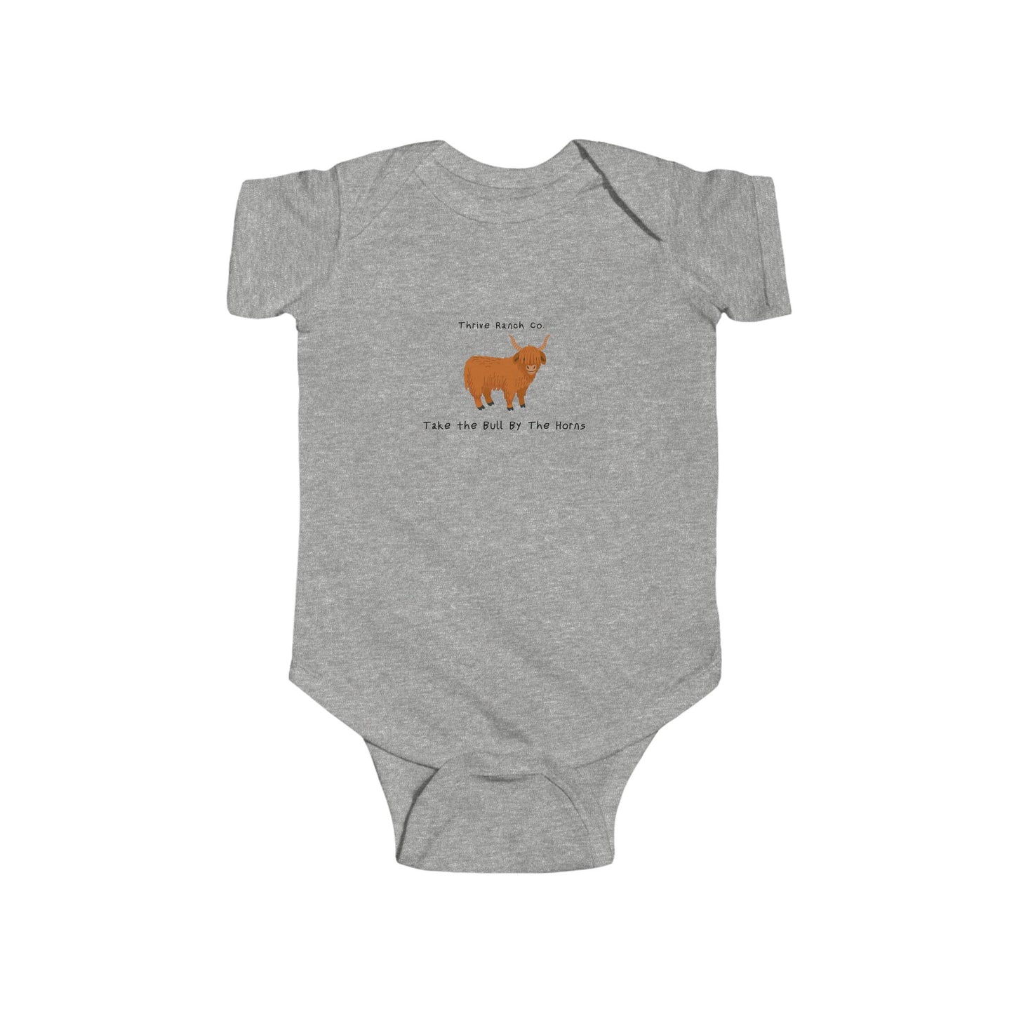 Take the Bull by the Horns -Thrive Ranch Co. Onesie -Black