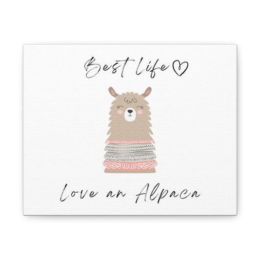 Love an Alpaca - Art - Canvas Gallery Wraps