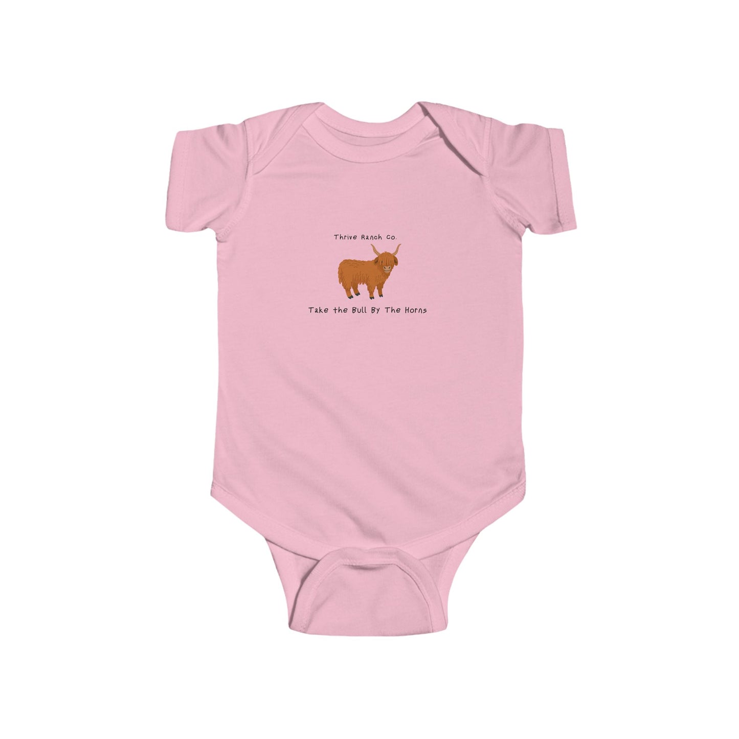 Take the Bull by the Horns -Thrive Ranch Co. Onesie -Black