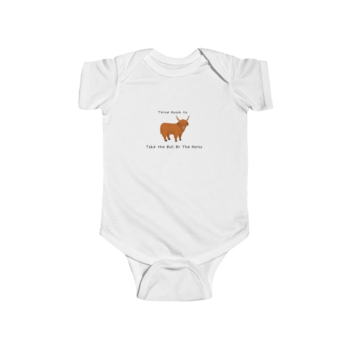 Take the Bull by the Horns -Thrive Ranch Co. Onesie -Black