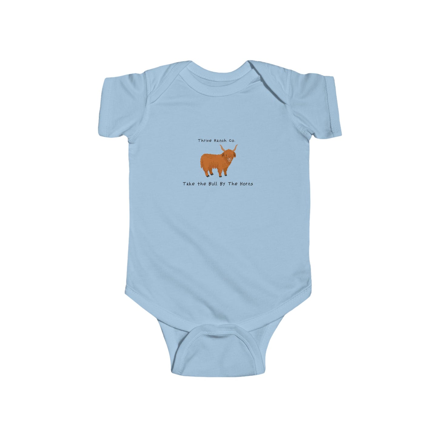 Take the Bull by the Horns -Thrive Ranch Co. Onesie -Black