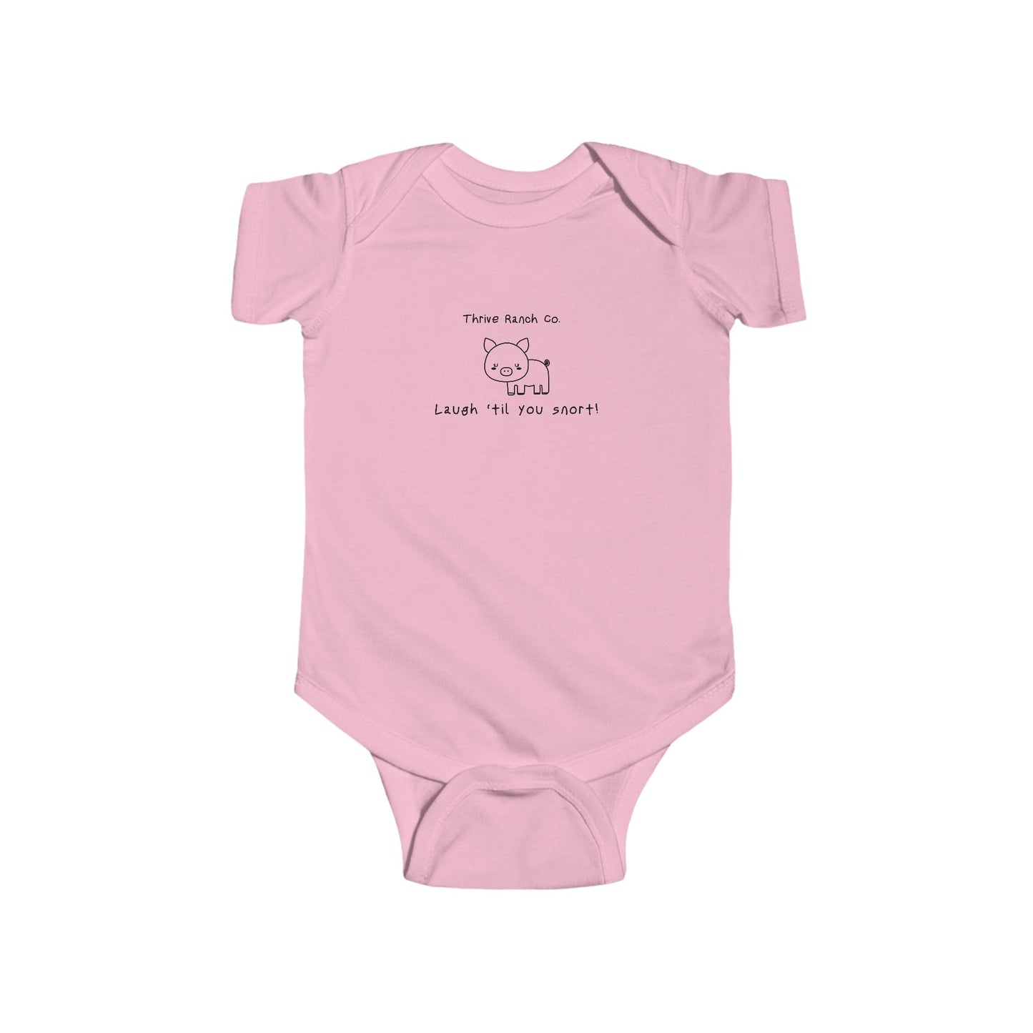 Laugh 'til you Snort - Thrive Ranch Co. Onesie -Black