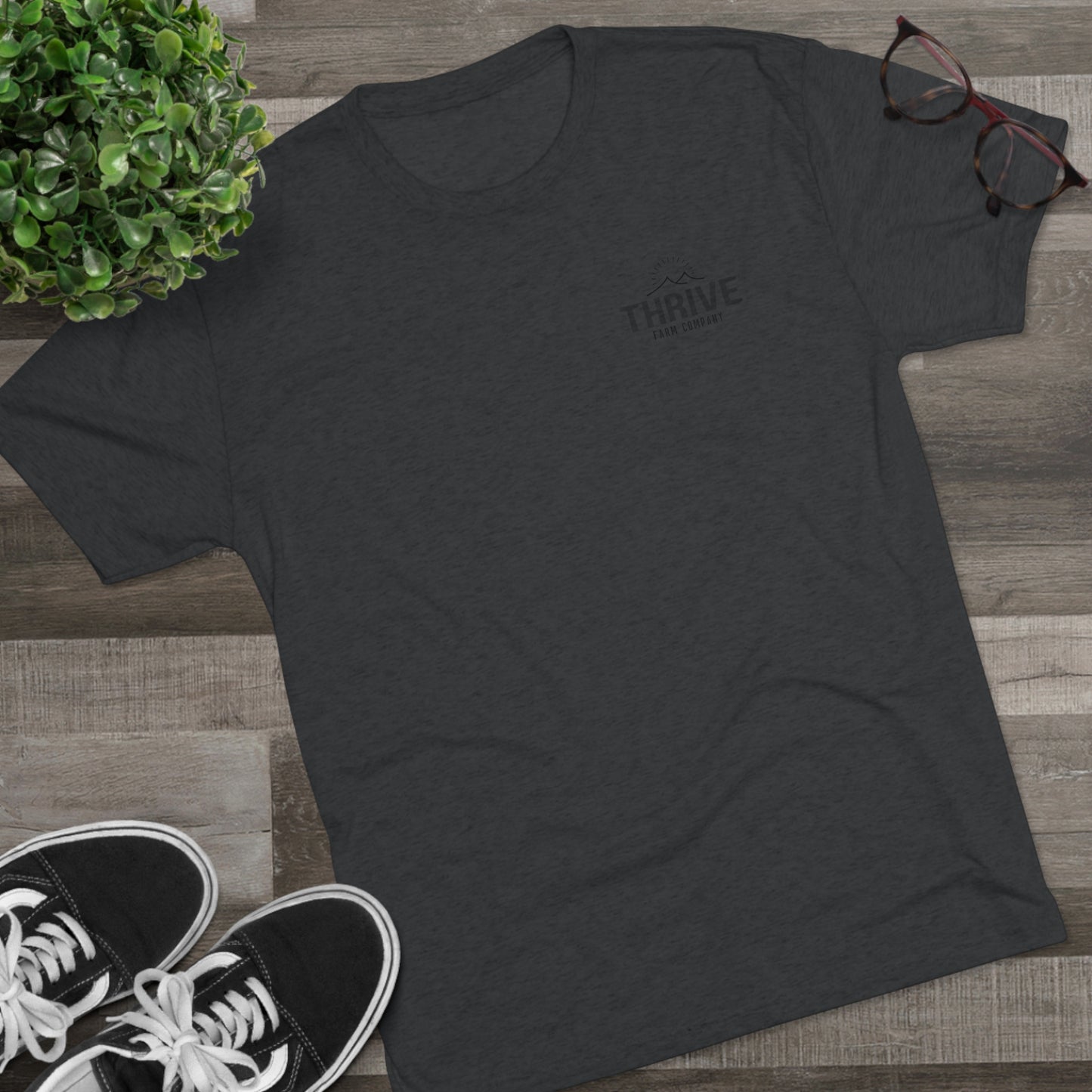 THRIVE FARM CO. Men's Tri-Blend Crew Tee