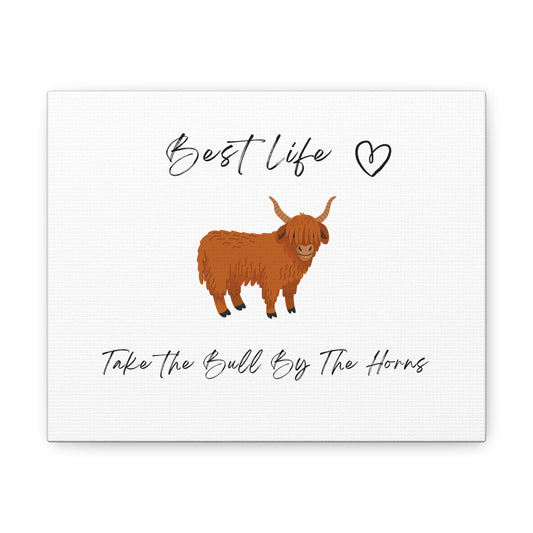 Take The Bull By the Horns - Art - Canvas Gallery Wraps