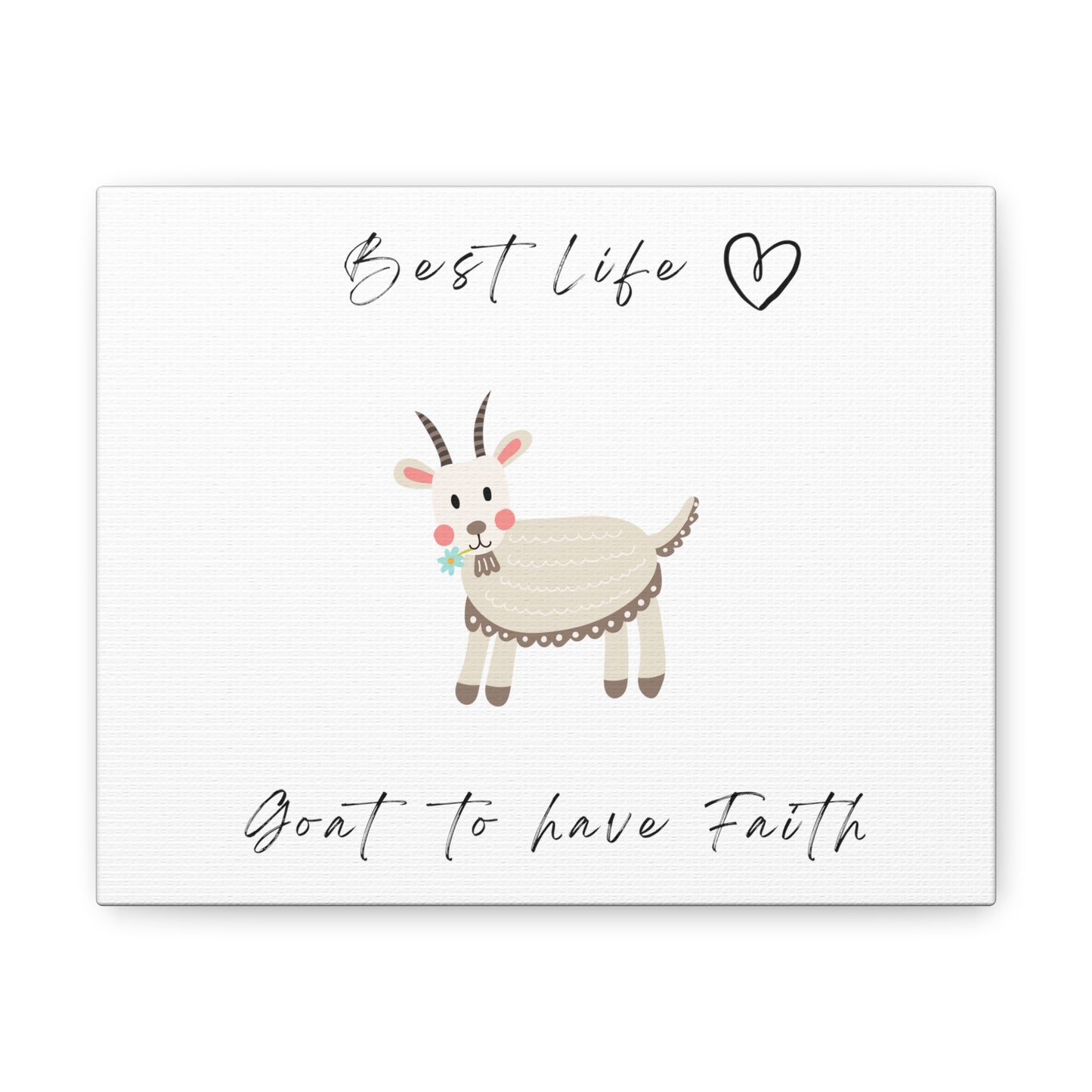 Goat to Have Faith - Art - Canvas Gallery Wraps