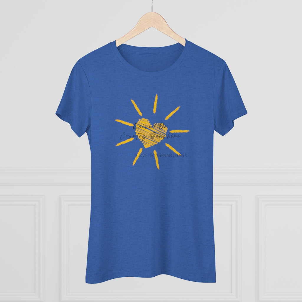 Raised on Country Sunshine - Women's Triblend Tee