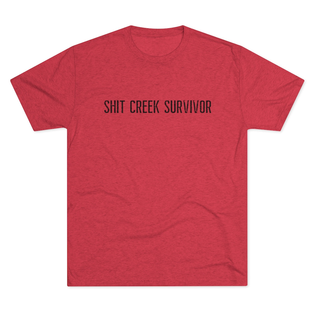 Shit Creek Survivor Men's Tri-Blend Crew Tee