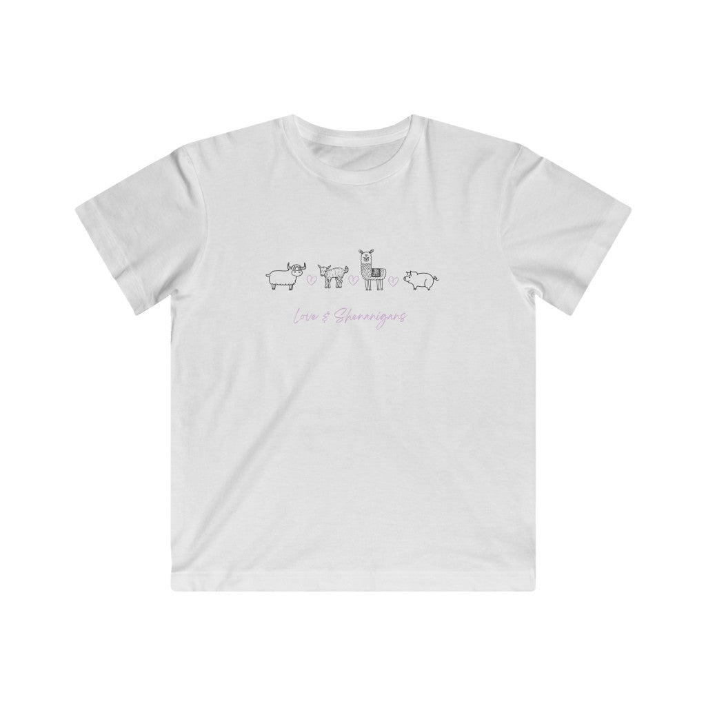 Love & Shenanigans - Pink Kids Fine Jersey Tee