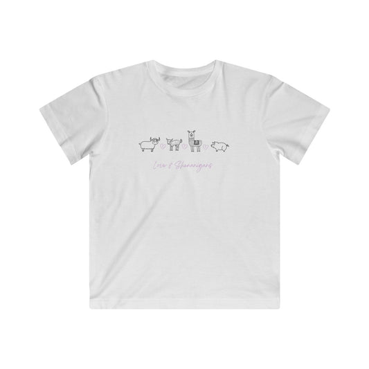 Love & Shenanigans - Pink Kids Fine Jersey Tee