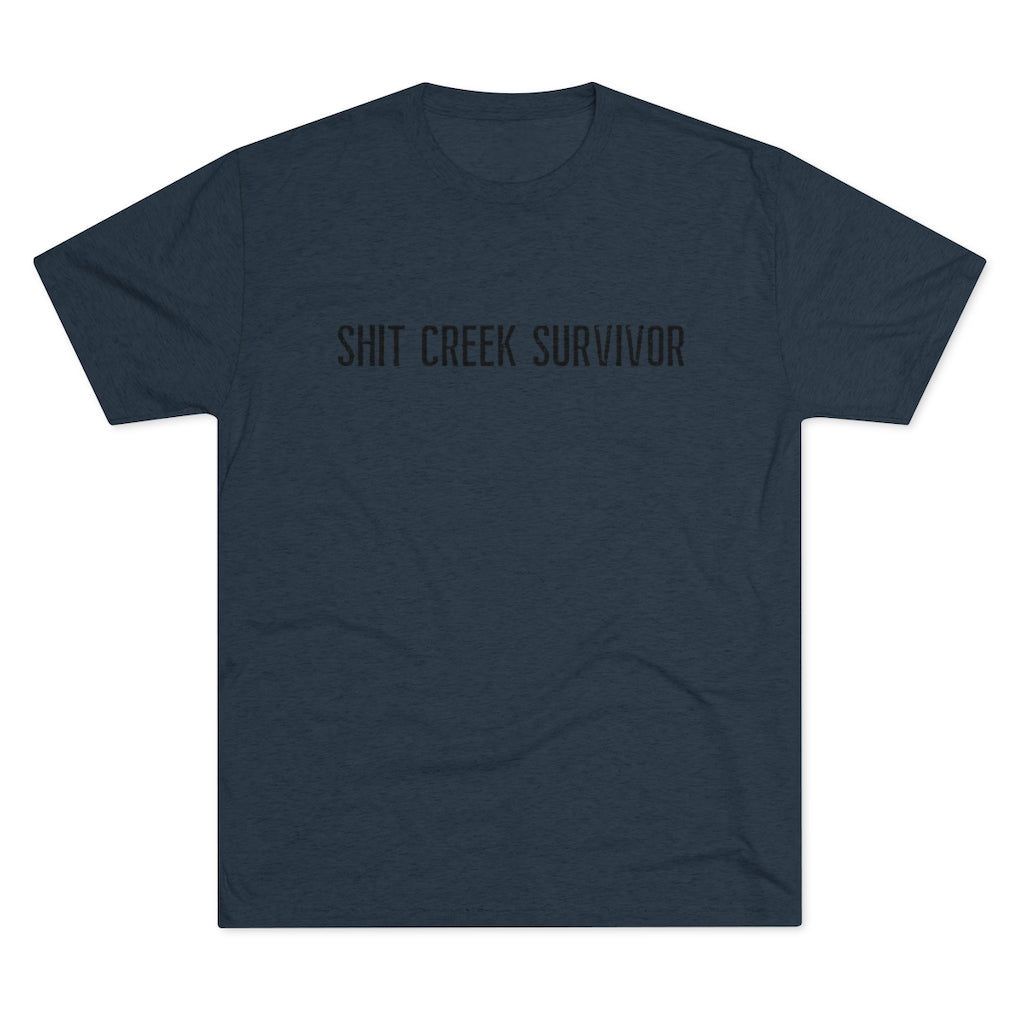 Shit Creek Survivor Men's Tri-Blend Crew Tee