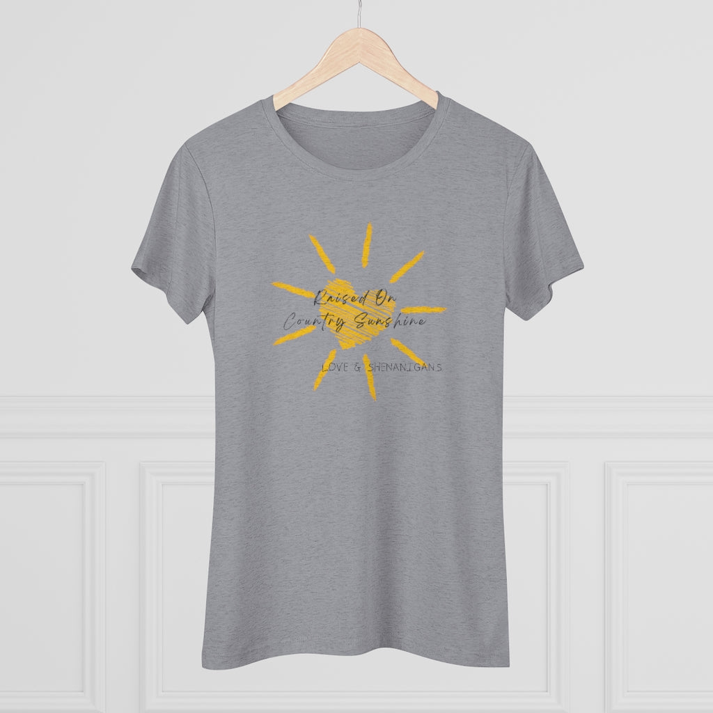 Raised on Country Sunshine - Women's Triblend Tee