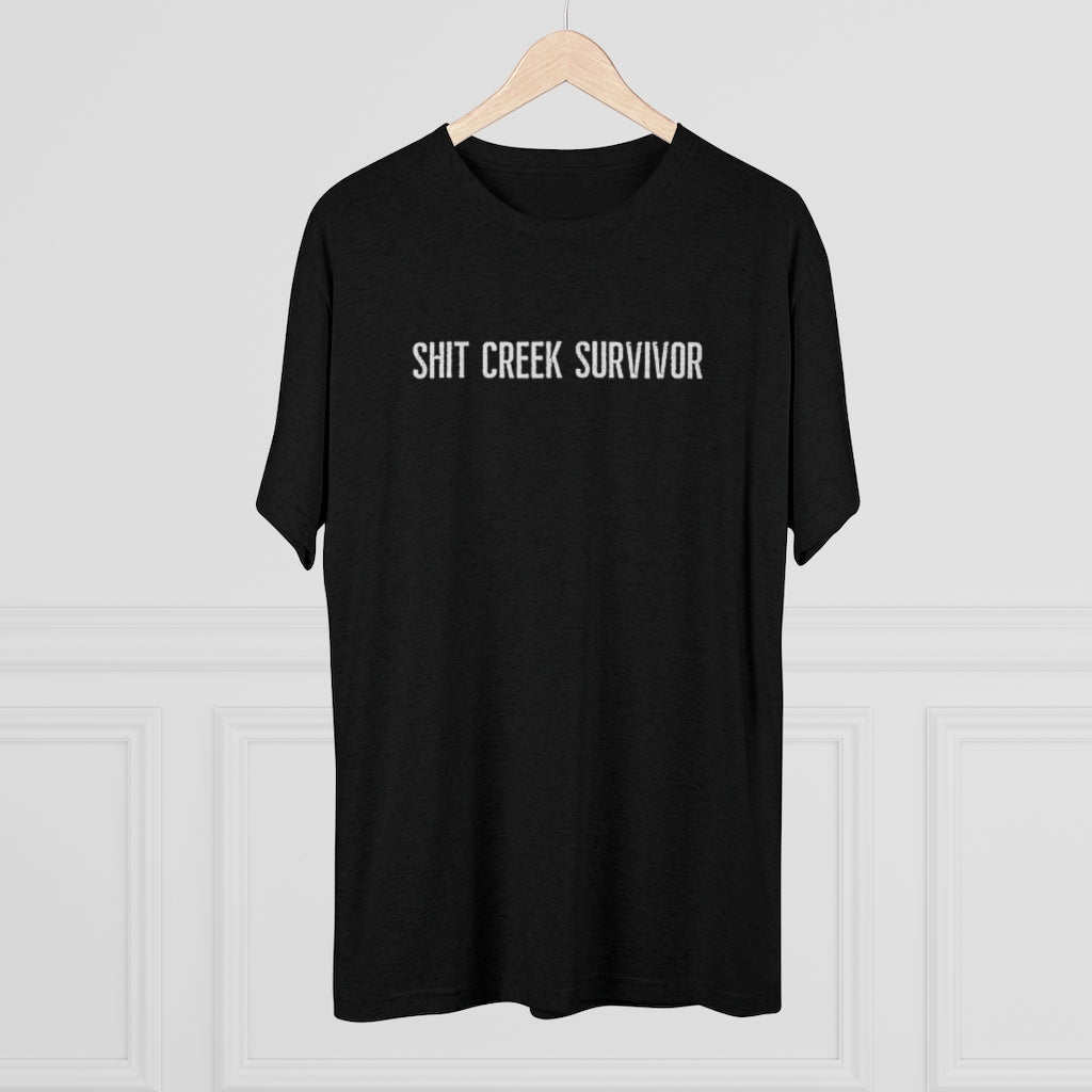 Shit Creek Survivor Men's Tri-Blend Crew Tee