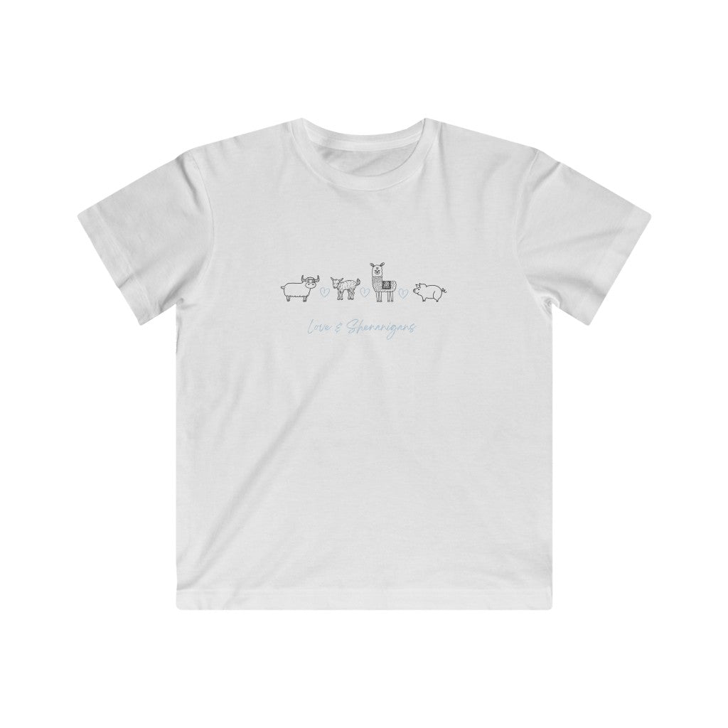 Love & Shenanigans Blue - Kids Fine Jersey Tee