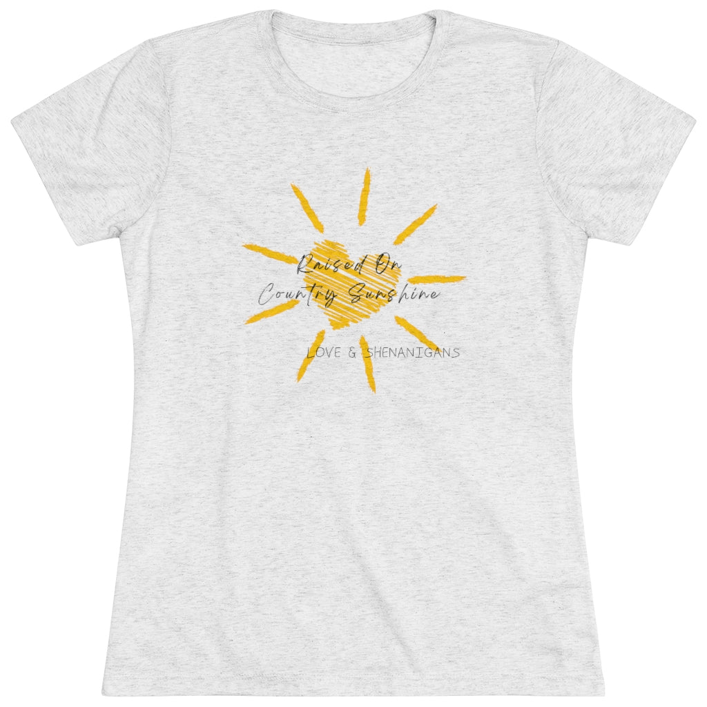 Raised on Country Sunshine - Women's Triblend Tee