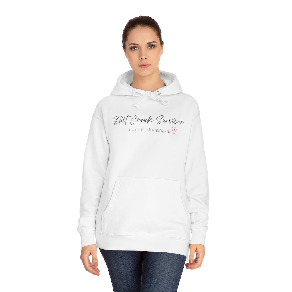 Shit Creek Survivor- Heart -  Unisex Fleece Hoodie