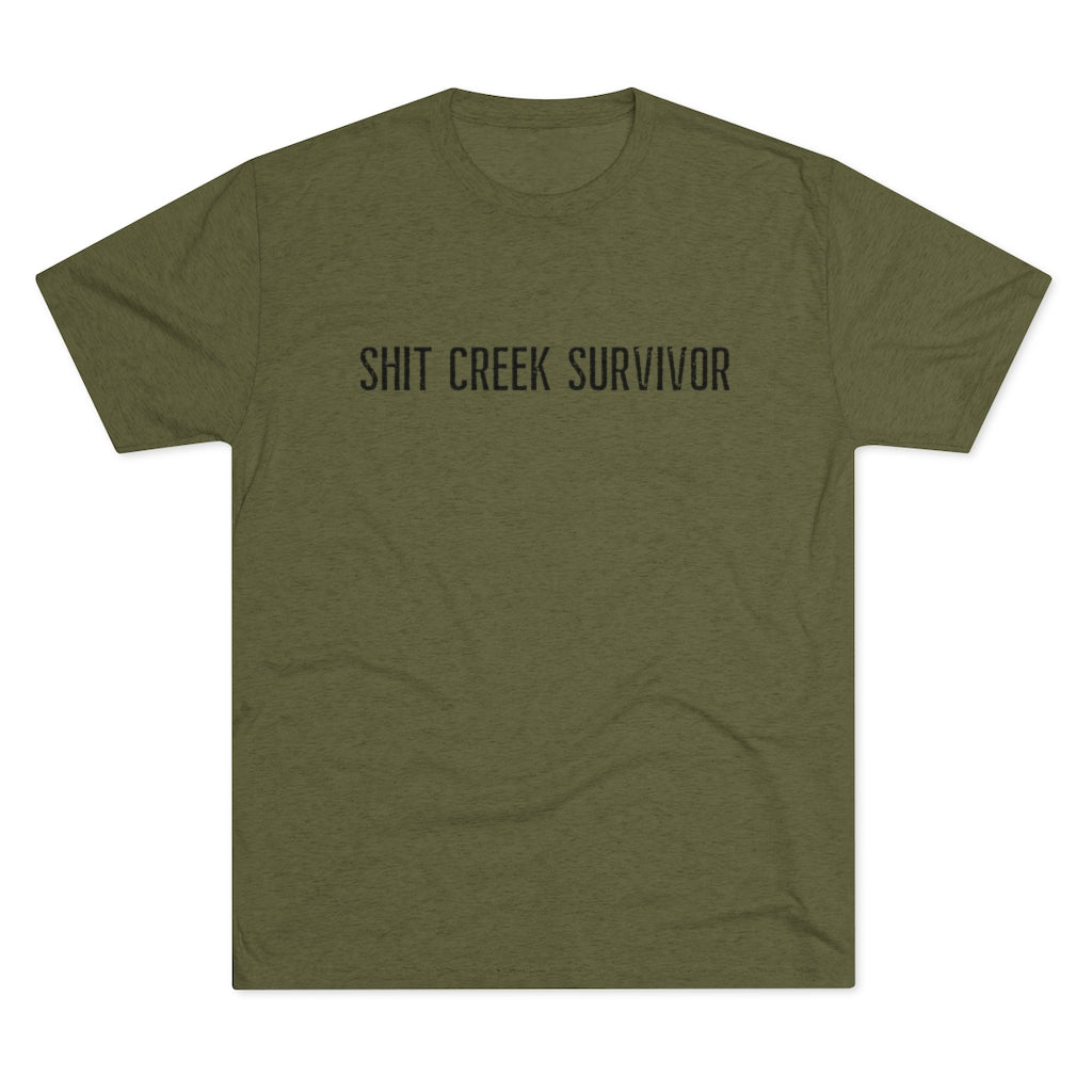 Shit Creek Survivor Men's Tri-Blend Crew Tee