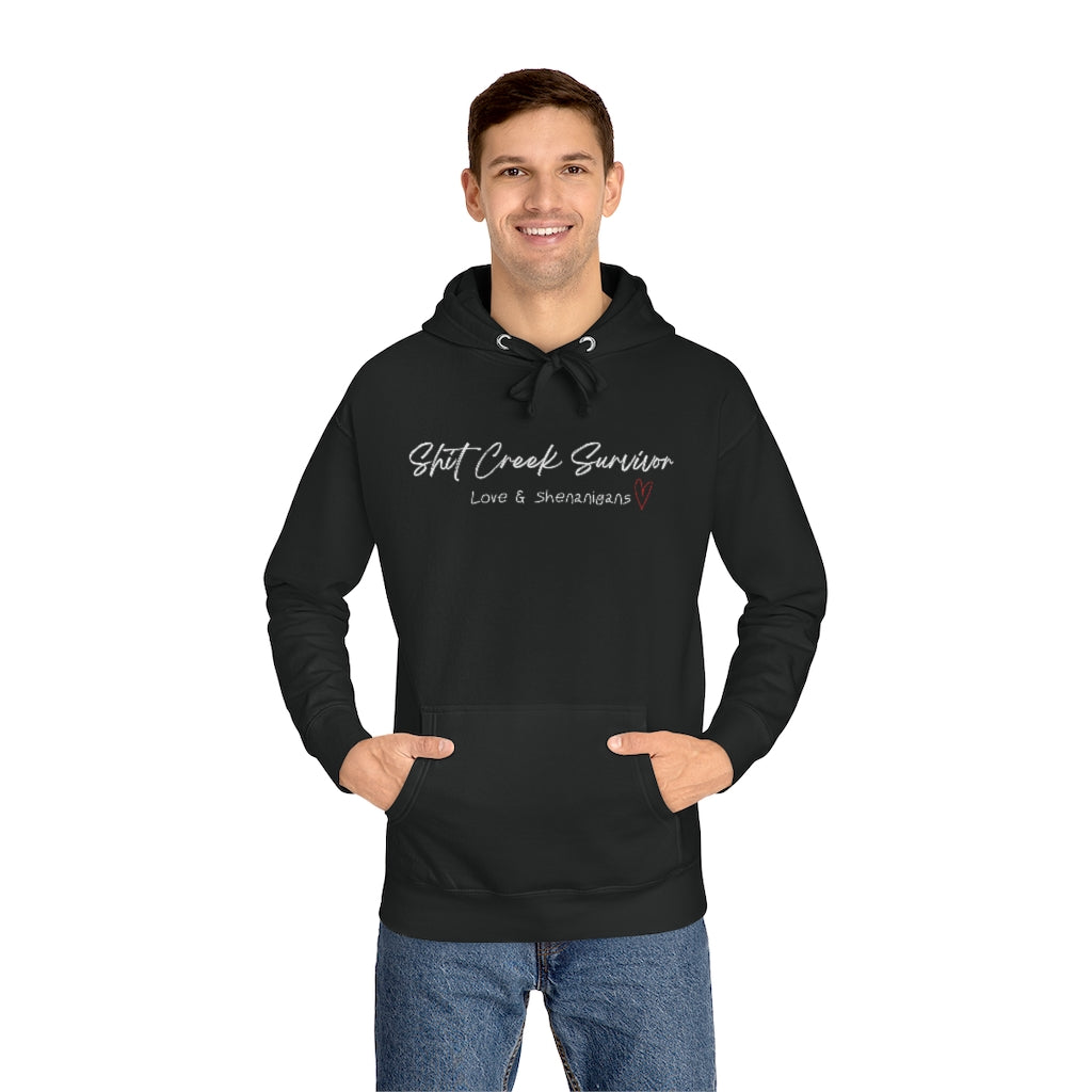 Shit Creek Survivor- Heart -  Unisex Fleece Hoodie