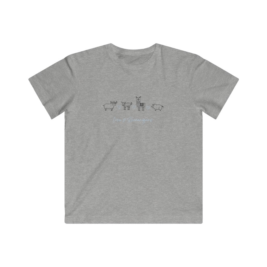 Love & Shenanigans Blue - Kids Fine Jersey Tee