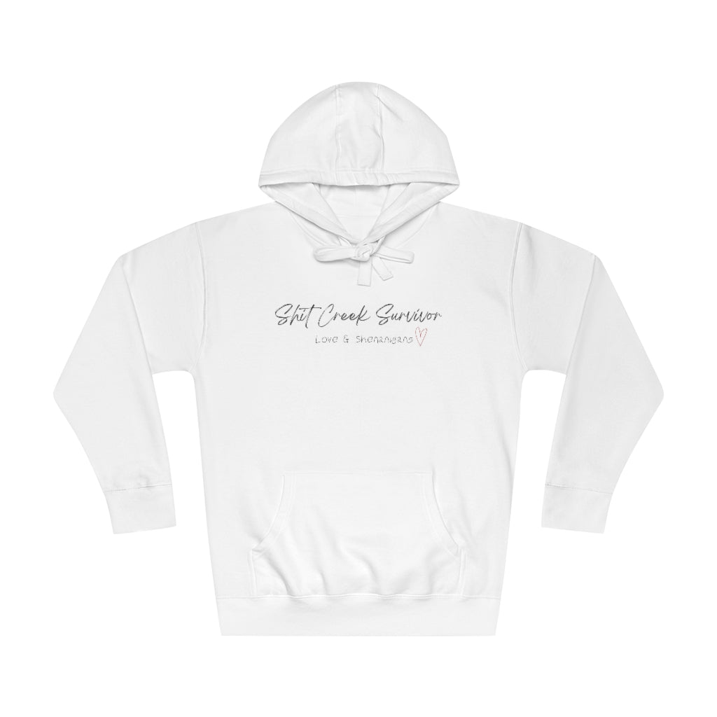 Shit Creek Survivor- Heart -  Unisex Fleece Hoodie