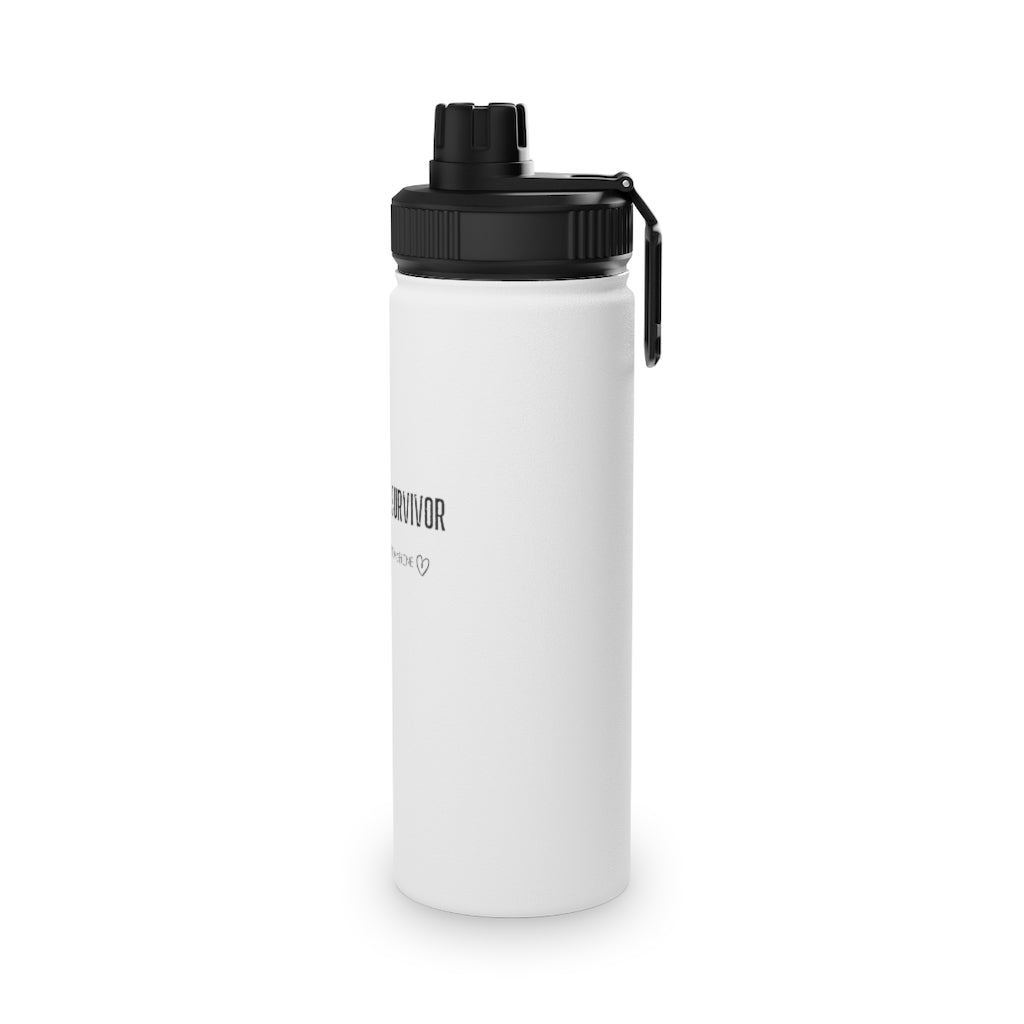 Shit Creek Survivor- MS - Stainless Steel Water Bottle, Sports Lid