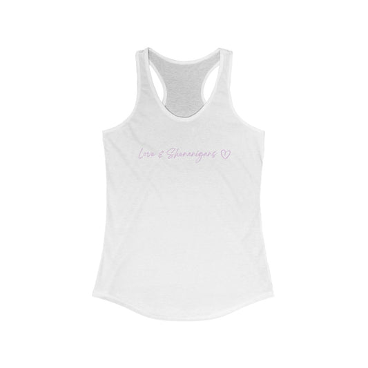 Pink Plain -  Love 'n' shenanigans Women's Ideal Racerback Tank