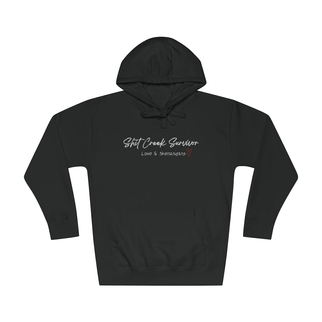 Shit Creek Survivor- Heart -  Unisex Fleece Hoodie